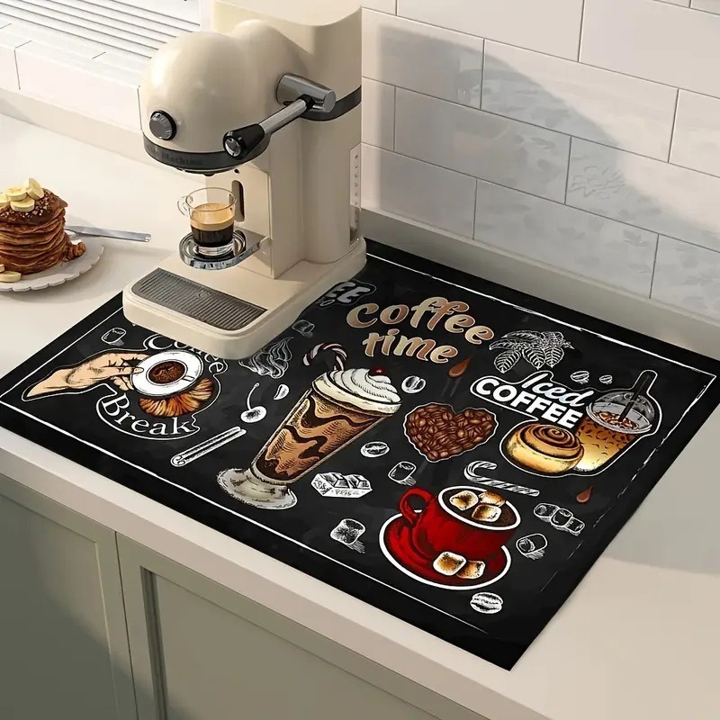 Coffee Mat Absorbent Mat Kitch - Bar Mat Rubber review and price