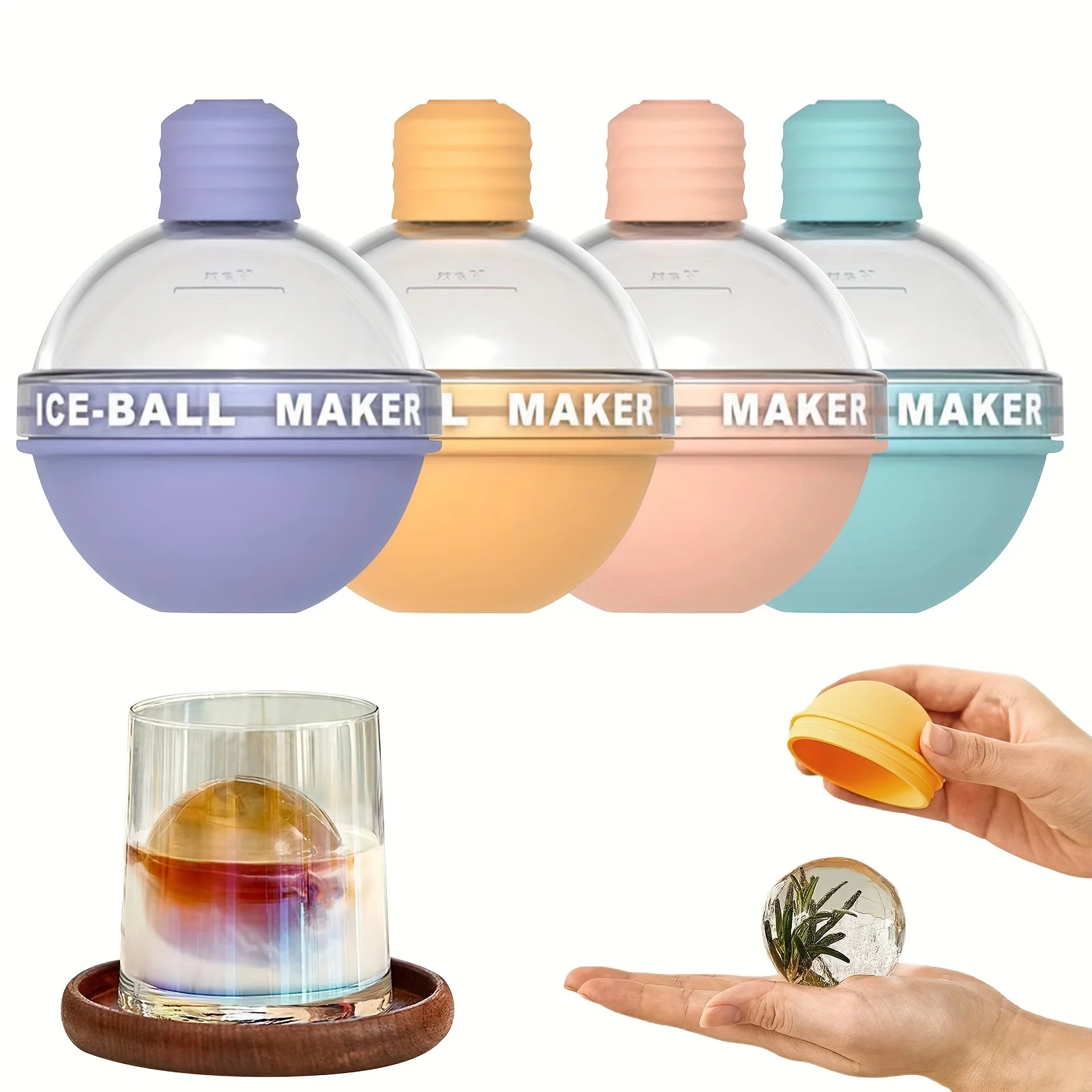 1/4 Pack Large Round Ice Maker - Ice Mold Sphere review and price