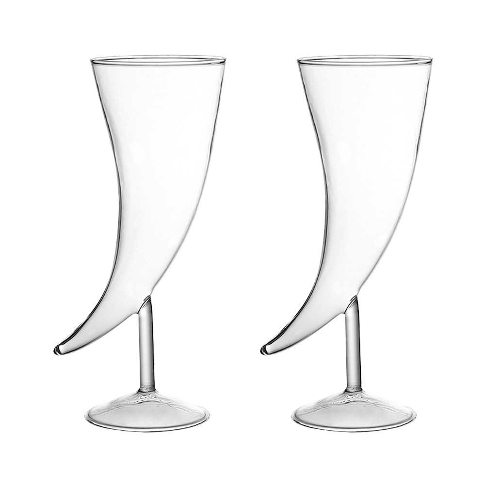2Pcs Ox Horn Cocktail Glass Se - Home Bar Set review and price