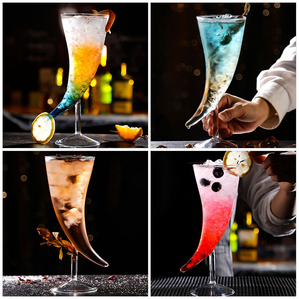 2Pcs Ox Horn Cocktail Glass Se - Home Bar Set review and price
